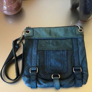 Sak beautiful blue leather purse